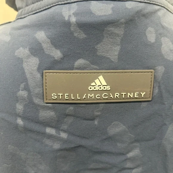Adidas by Stella McCartney steel Blue zip up lightweight windbreaker Jacket xs - Picture 10 of 13